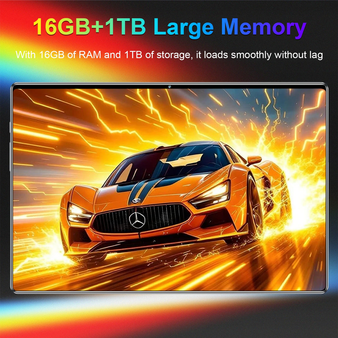 Tableta Android de 10.36 pulgadas, con función de llamada telefónica, Android 13, 16 GB + 1 TB, procesador de 14 núcleos, batería de 20000 mAh, Bluetooth, ideal para estudiar, jugar, trabajar en la oficina, con doble SIM,
