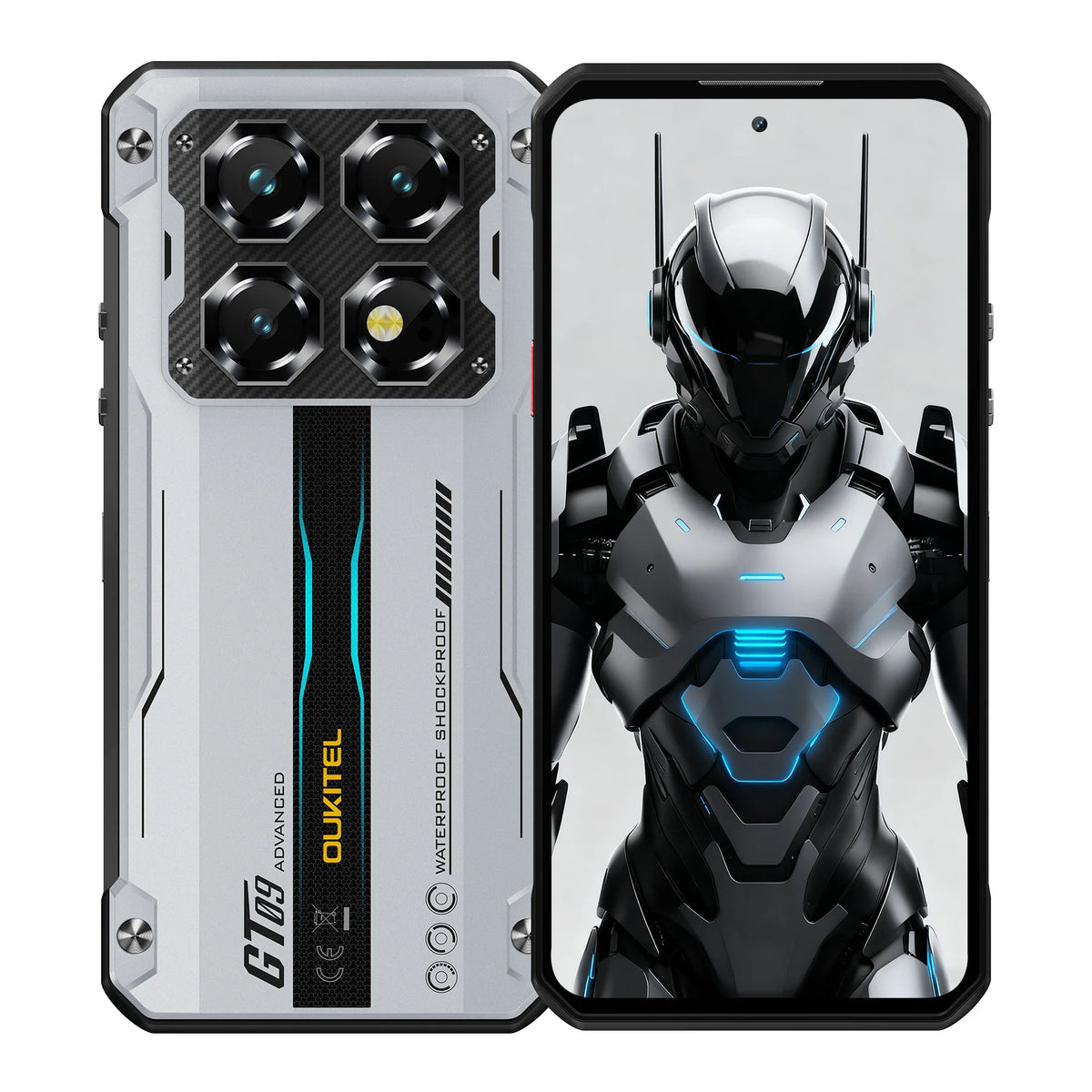 OUKITEL WP60, smartphone resistente 4G desbloqueado, pantalla grande de 7,2" y 120 Hz, batería de gran capacidad de 10000 mAh con carga rápida de 33 W, 24 GB (8+16) de RAM + 512 GB de ROM, admite expansión de me