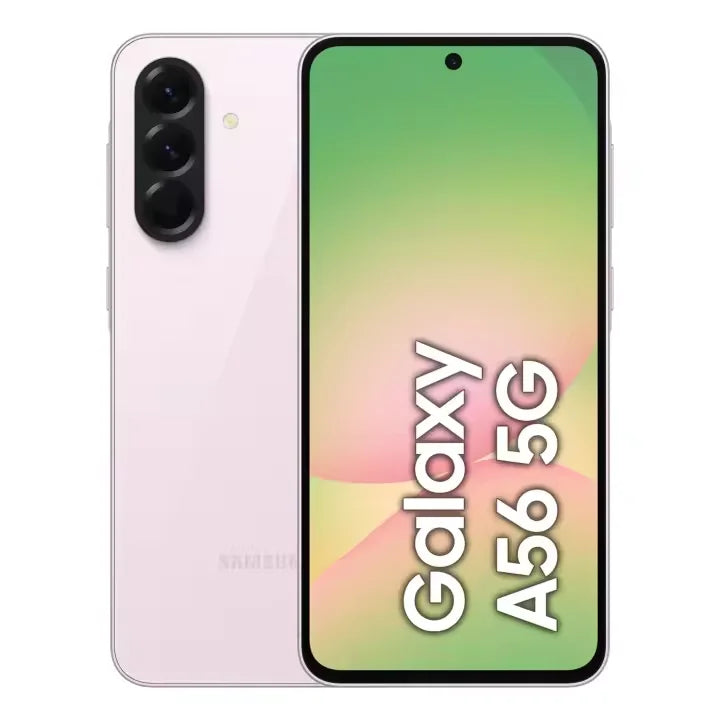 Smartphone Samsung Galaxy A56 5G 8GB RAM 256GB Android, pantalla Super AMOLED de 6.7 pulgadas, procesador Exynos 1580, cámara de 50MP, pantalla de 120Hz, batería de 5000mAh, carga de 45W, Dual SIM, USB Tipo-C