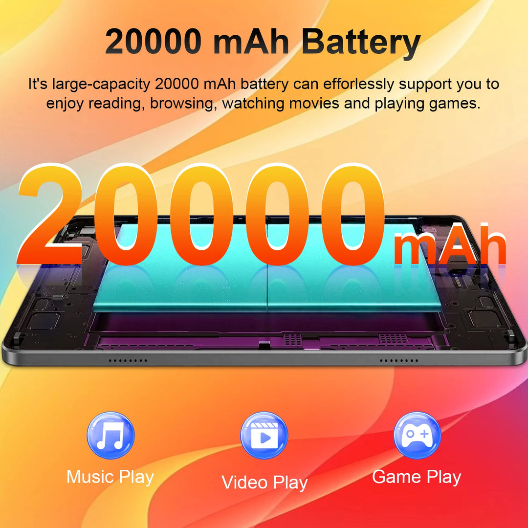 Tablet PC Android 13 de 10,36 pulgadas con desbloqueo para todas las redes, procesador de 14 núcleos para un funcionamiento fluido sin retrasos, 12 GB de RAM y 512 GB de ROM, batería duradera de 20000 mAh, conexión rápida