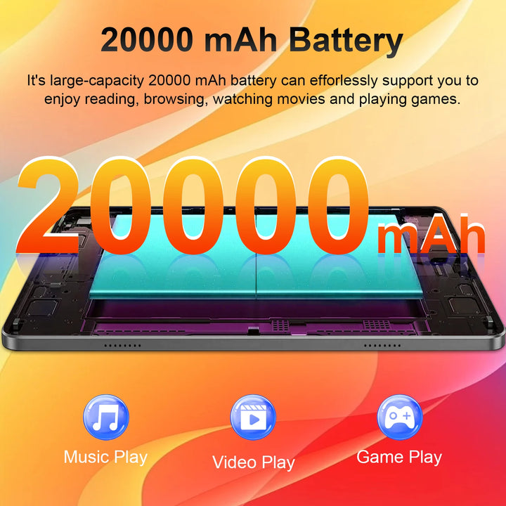 Tablet PC Android 13 de 10,36 pulgadas con desbloqueo para todas las redes, procesador de 14 núcleos para un funcionamiento fluido sin retrasos, 12 GB de RAM y 512 GB de ROM, batería duradera de 20000 mAh, conexión rápida