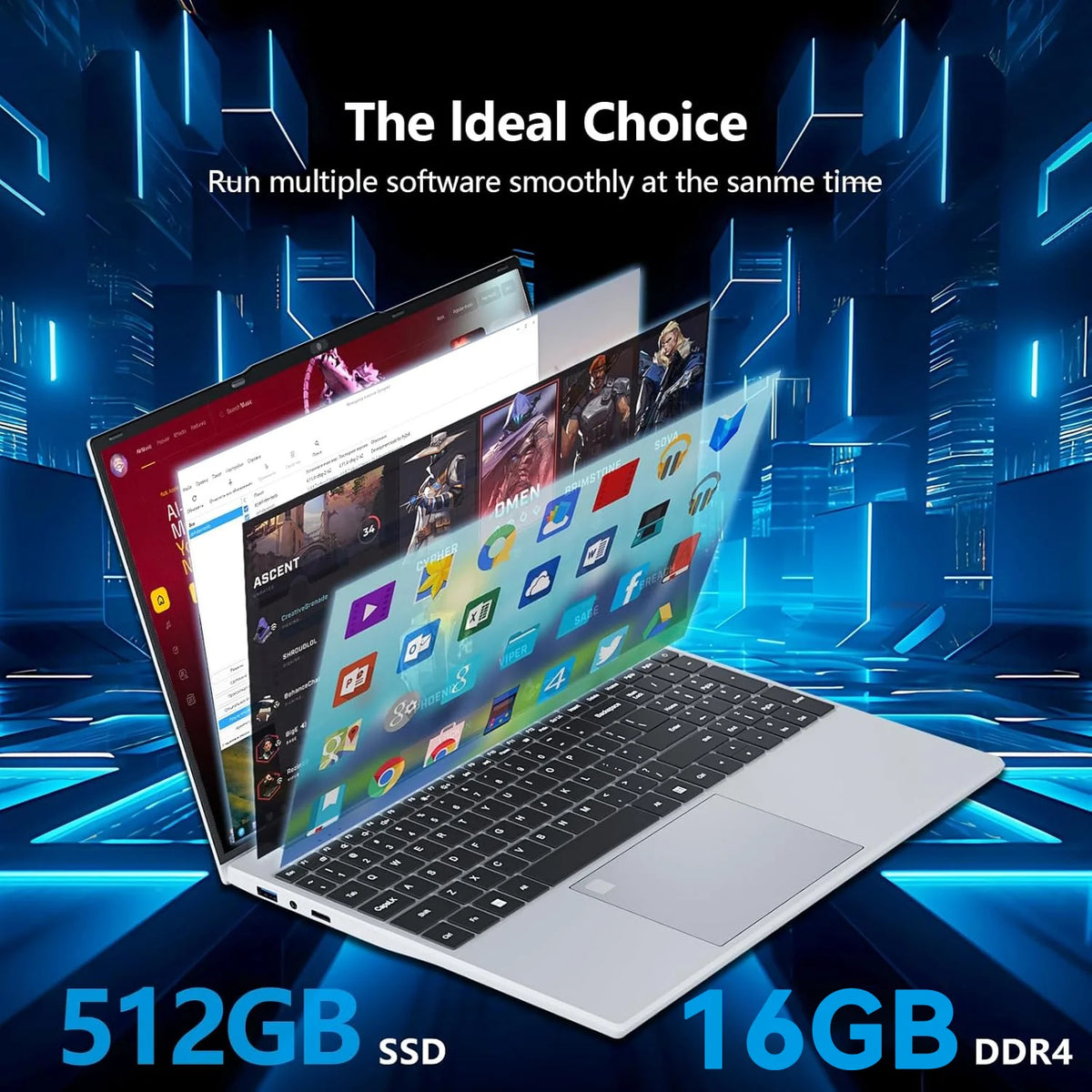 2026 Portable Intel Core I9 10980Hk Backlit Laptops Fingerprint Lock Windows 11 Pro 15.6 Inch 16Gb Ram 512Gb 1Tb Ssd Gaming Laptops Computer Pc