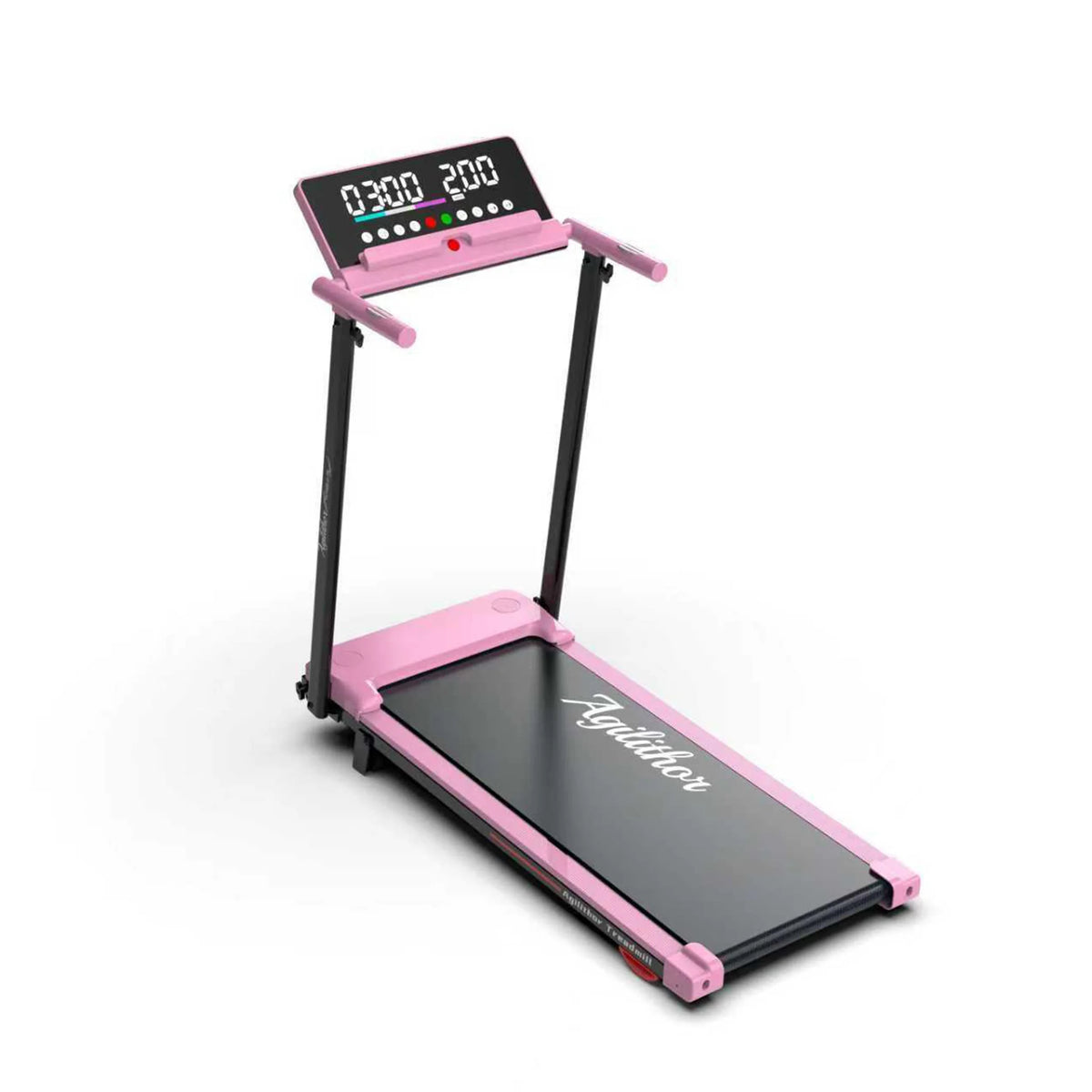 Caminadora Plegable para el Hogar YXT008D, Máquina de Correr Eléctrica de 1.0-10.0 KM/H con Control Remoto, Sensor de Pulso, Pantalla LCD y Soporte para Teléfono para Entrenamientos de Caminata y Trotar en Interiores