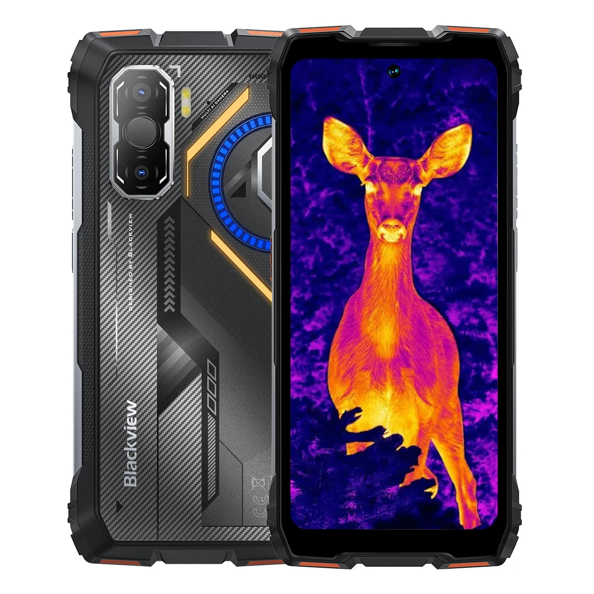 Smartphone rugerizado Blackview ROCK 3, Android 15, pantalla de 6.78" 2.4K, tiempo de espera ultralargo de 10000 mAh, imagen térmica con tecnología FLIR