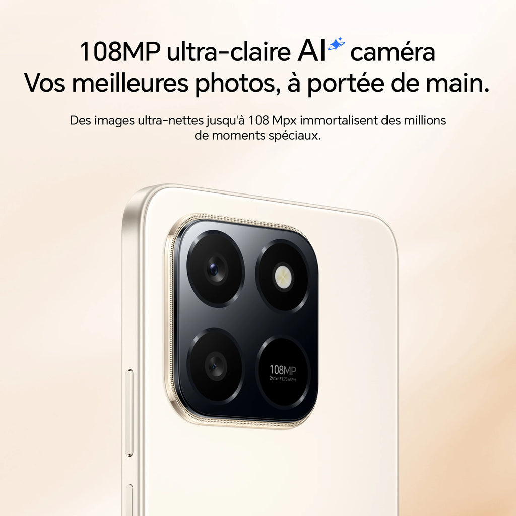 HONOR 400 Smart 4G Smartphone Dual SIM NFC Android 15, 6500mAh, 108MP + 2MP, 6.77", 5 estrellas SGS & IP65