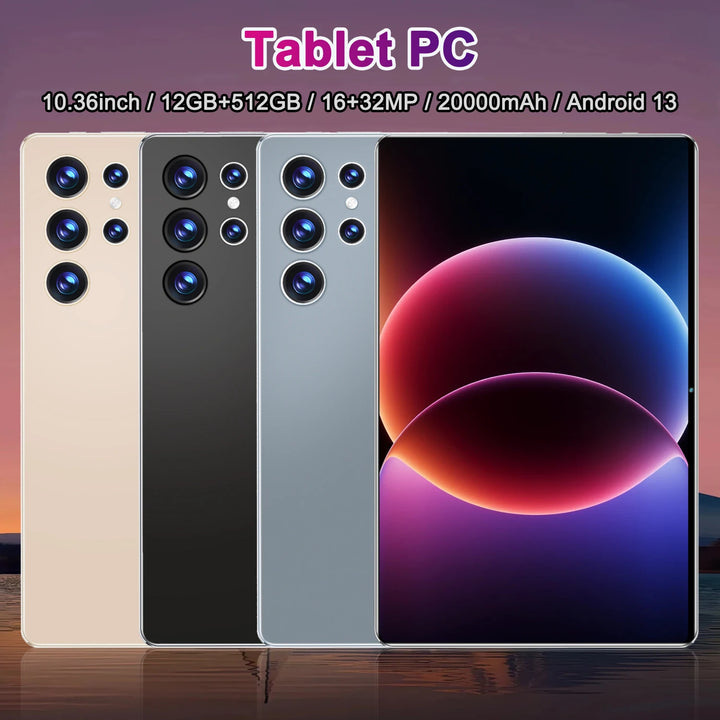 Tableta de gama alta 2026 con pantalla 4K de 10,36 pulgadas, procesador de alto rendimiento de 14 núcleos, Snapdragon 8 Gen2 de última generación, sistema operativo Android 13 con soporte para varios idiomas, memoria ampli