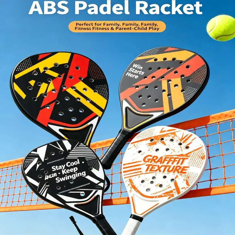 Raqueta de Pádel con Superficie de Fibra de Carbono y Núcleo de Espuma EVA Memory Flex, Raquetas de Tenis de Pádel Ligeras
