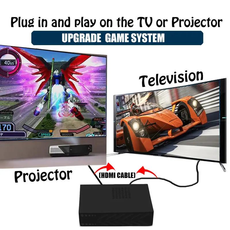 Consola de videojuegos retro R3 PRO sistema Batocera 500GB 3865U más de 70 000 juegos para Wii PS2 PSP Saturn GameCube N64 mando inalámbrico