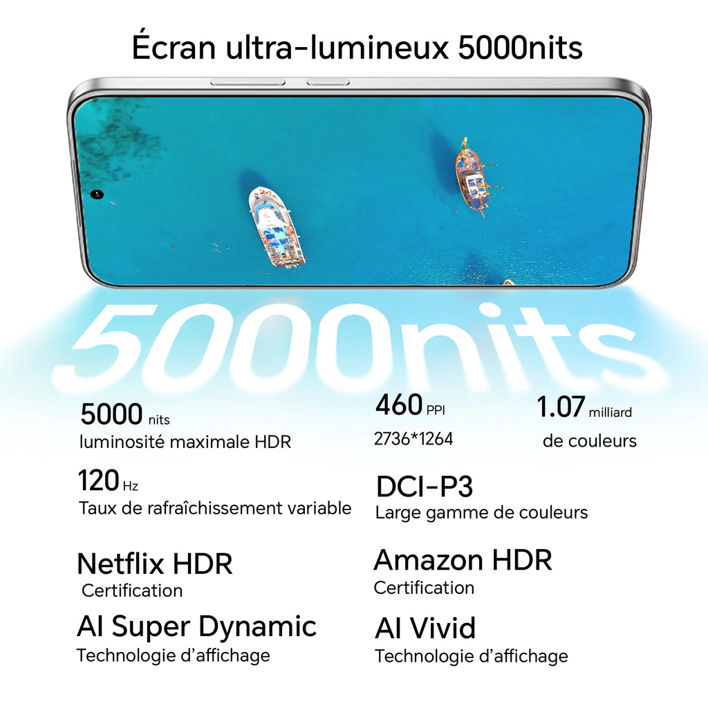 Versión europea del smartphone HONOR 400 5G, Snapdragon 7 Gen 3, cámara con IA de 200 MP, pantalla AMOLED de 6,55'', 5300 mAh, SuperCharge de 66 W