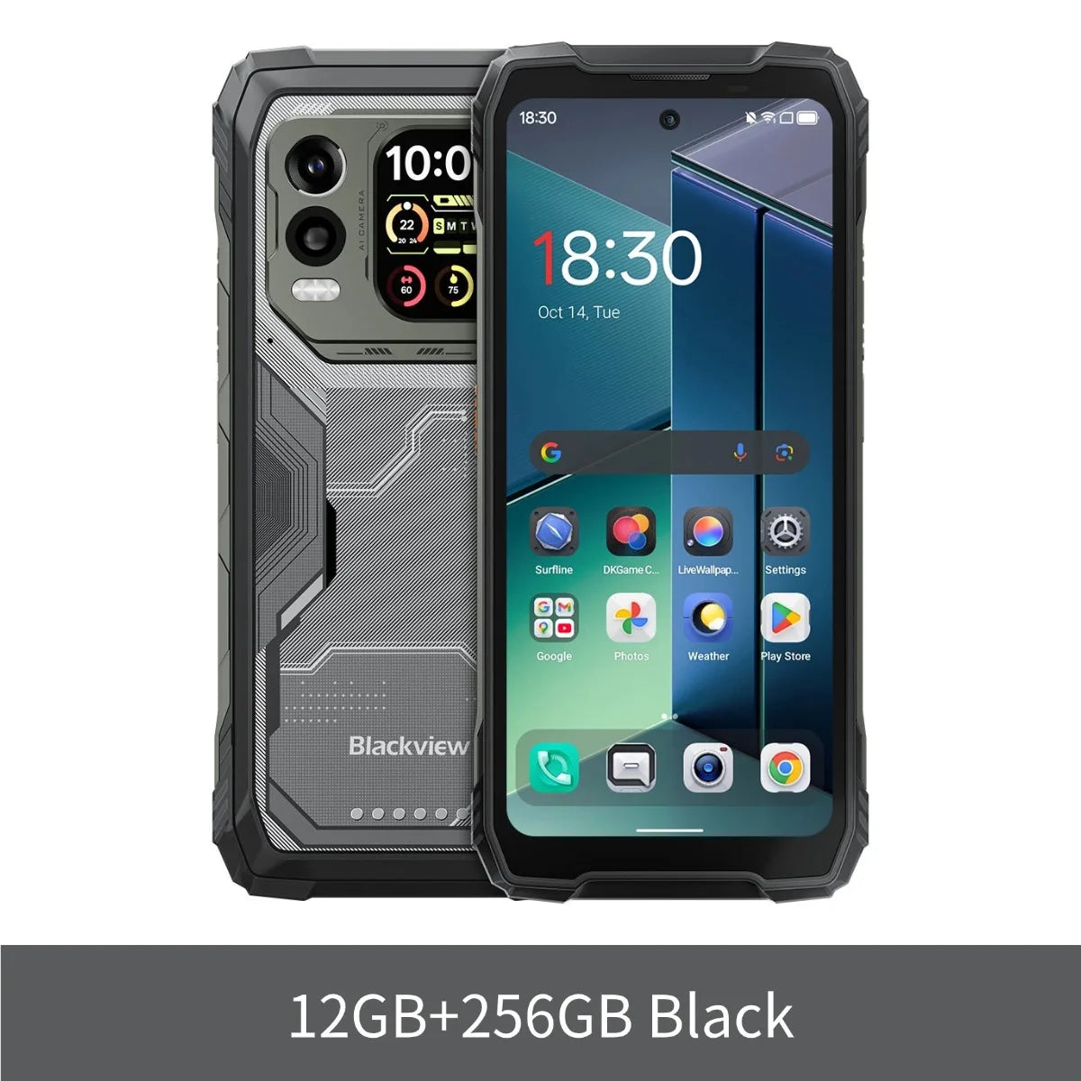 Teléfono móvil ultrarresistente Blackview XPLORE 1 Pro 5G con cámara térmica, pantalla principal de 6,78" a 120 Hz, pantalla secundaria de 2,01", batería de 20 000 mAh y linterna de 170 LM