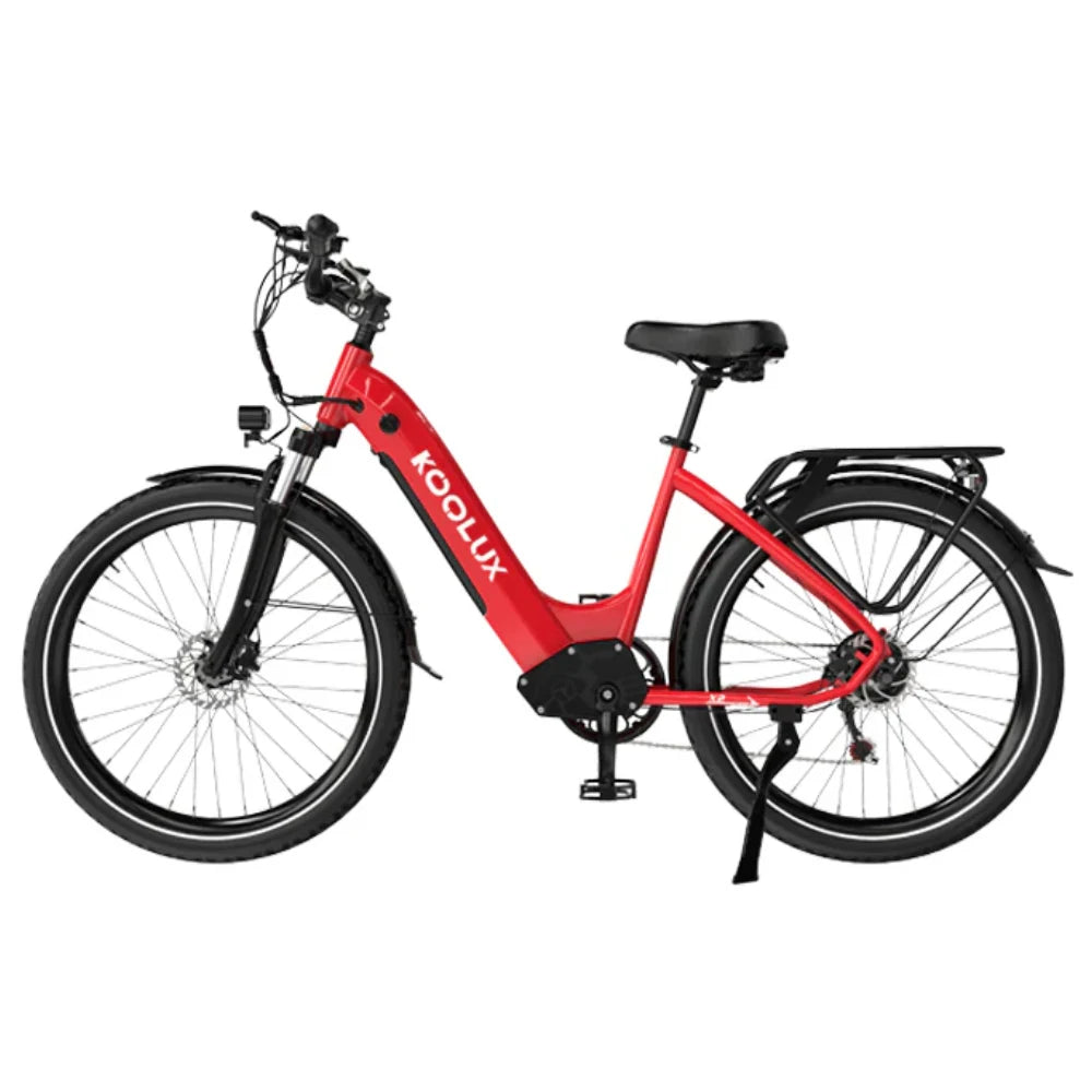 Bicicleta eléctrica KOOLUX X2 de 7 velocidades, 48v, 26 pulgadas, urbana, motor eléctrico, híbrida para adultos