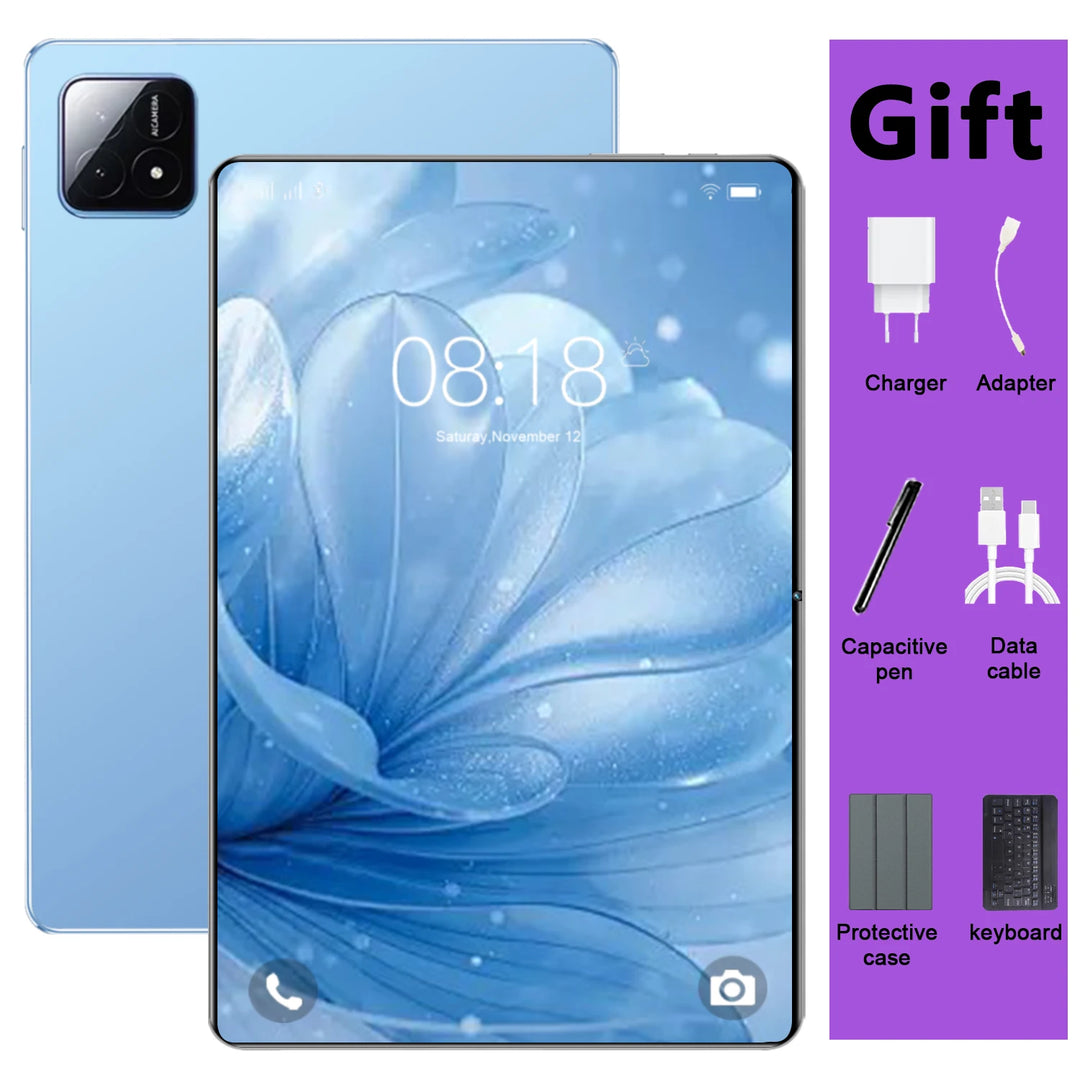 Tablet PC de 10.36 Pulgadas con 5G, Android 13, Procesador de 14 Núcleos, Cámaras Dobles, Doble SIM, 20000 mAh, 16 GB de RAM + 1 TB de ROM, Google Play, Bluetooth, Wifi