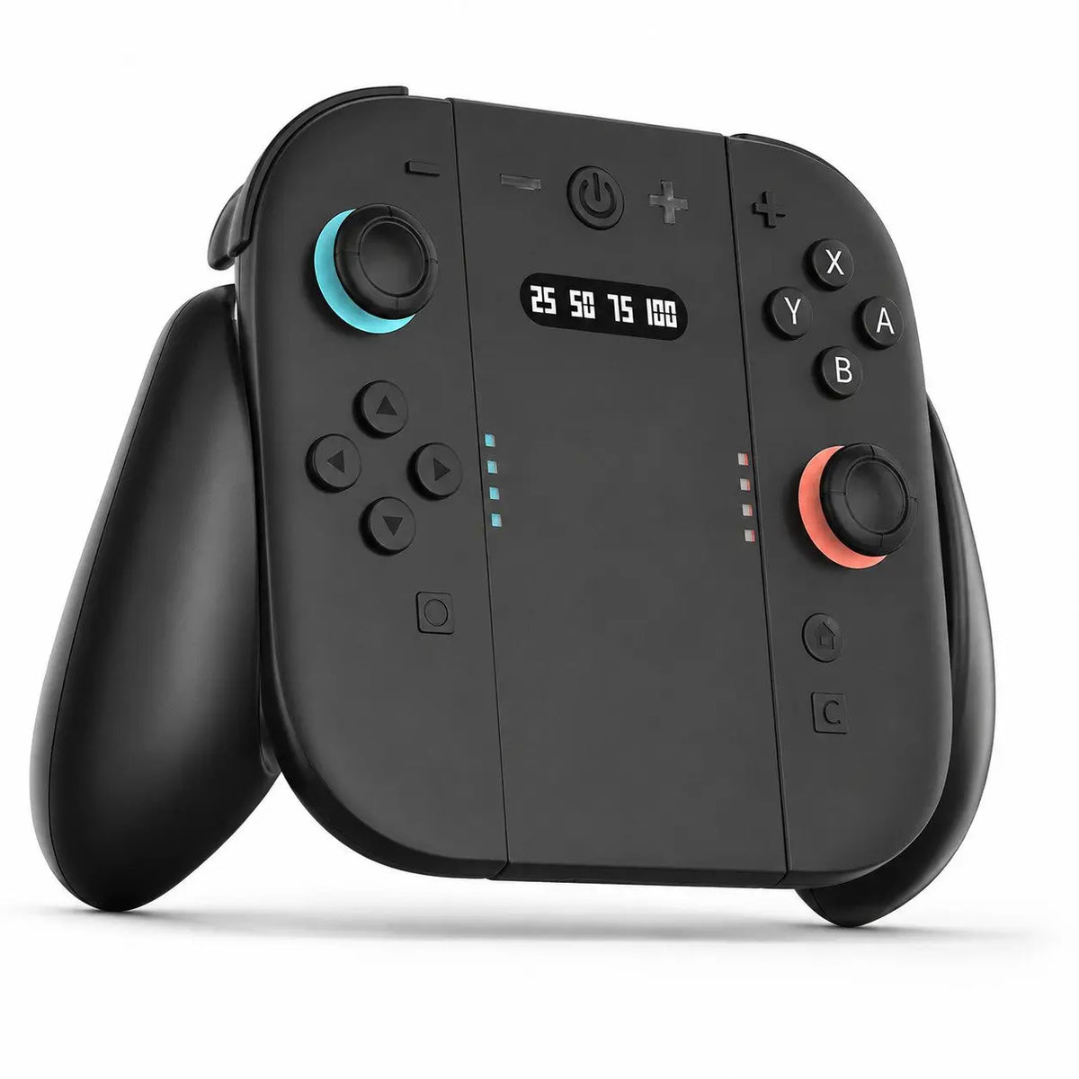 Soporte de Carga para 2 Joy-Con de Switch, Bloqueo Magnético, Empuñadura Ergonómica con Indicador de Carga, Soporte Desmontable para Cargar Mientras Juegas, para Nintendo Switch 2, 1 Pieza