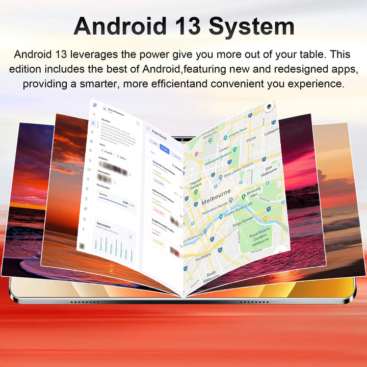 Tableta de gama alta 2026 con pantalla 4K de 10,36 pulgadas, procesador de alto rendimiento de 14 núcleos, Snapdragon 8 Gen2 de última generación, sistema operativo Android 13 con soporte para varios idiomas, memoria ampli