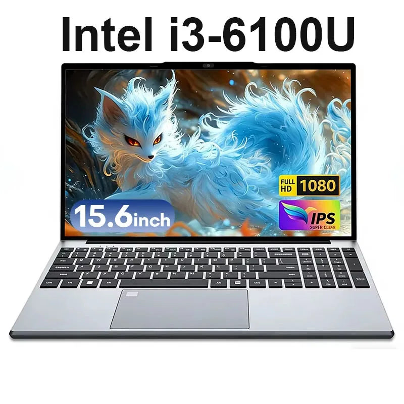 Portátil ultradelgado para negocios Xiaman de 15.6", Intel Core i3-6100U, ordenador portátil Intel con teclado retroiluminado, 1920*1080P, 16 GB de RAM, 1 TB SSD, equipo para oficina y estudio, Windows 11, desbloqueo por huella dactilar
