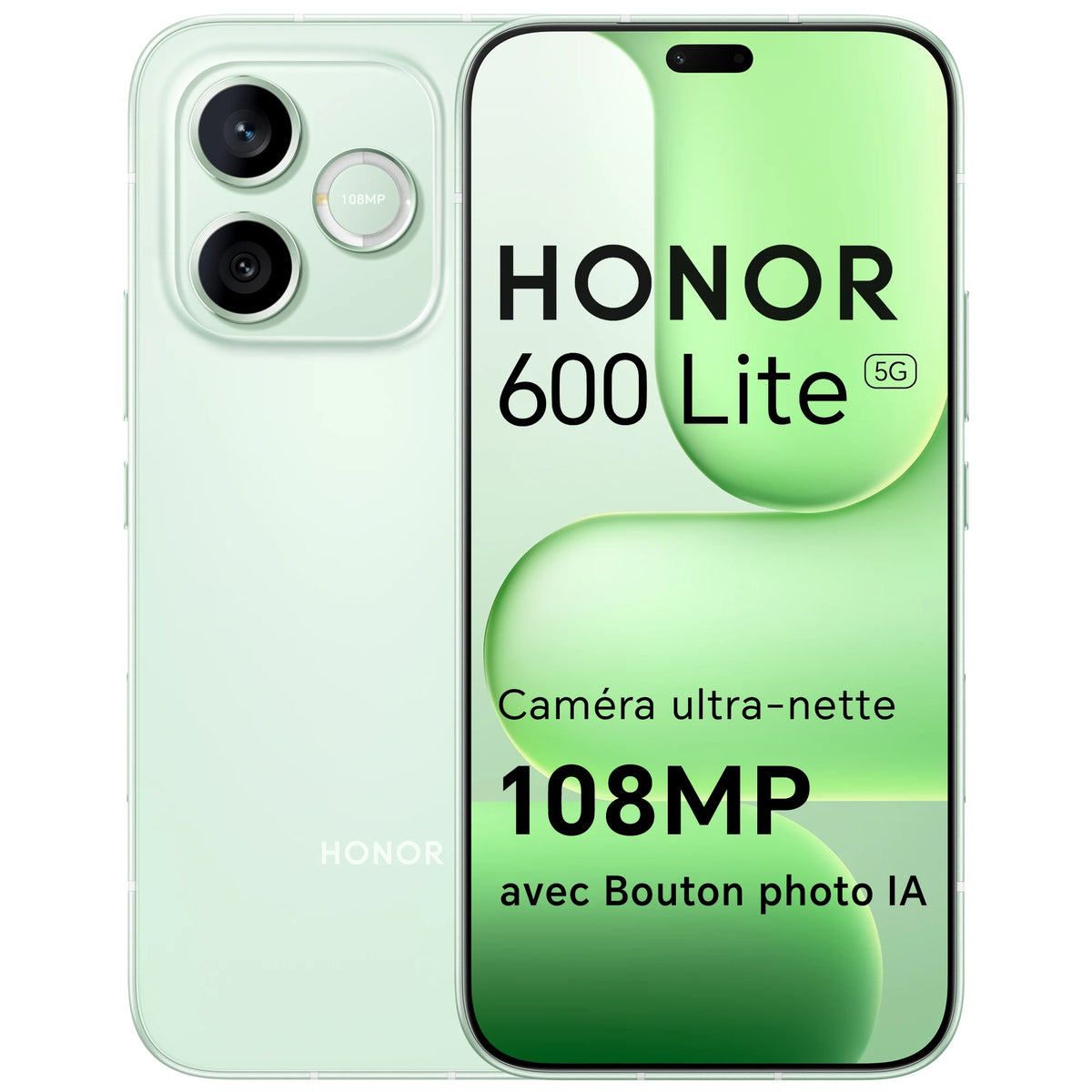 Smartphone HONOR 600 Lite 5G Versión UE MediaTek Dimensity 7100 Elite pantalla AMOLED 6,7 pulgadas 120 Hz 6520 mAh 45 W SuperCharge 108 MP