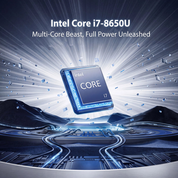Nueva computadora portátil de 14,1 pulgadas con 16 GB o 32 GB de RAM, 512 GB o 1 TB o 2 TB de almacenamiento SSD, procesador Intel Core i7 8650U, ideal para oficina, estudios y juegos, con Windows 11 y WiFi 6.