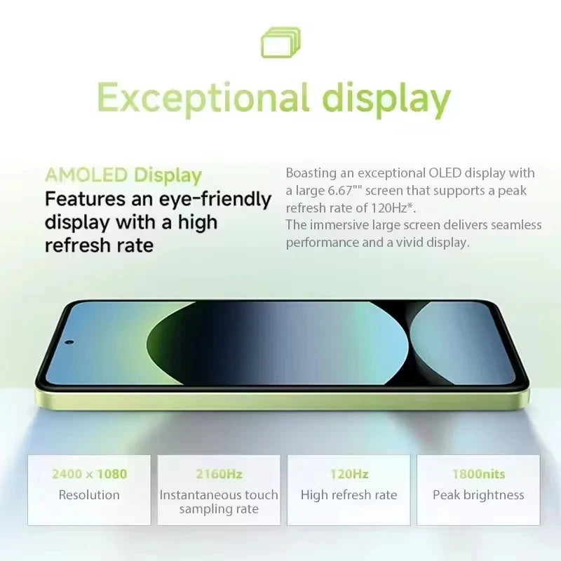 Teléfono móvil Redmi Note 14 4G NFC original, cámara triple de 108MP+2MP+2MP, pantalla AMOLED de 6.67", batería de 5500mAh, procesador octa-core, Xiaomi HyperOS