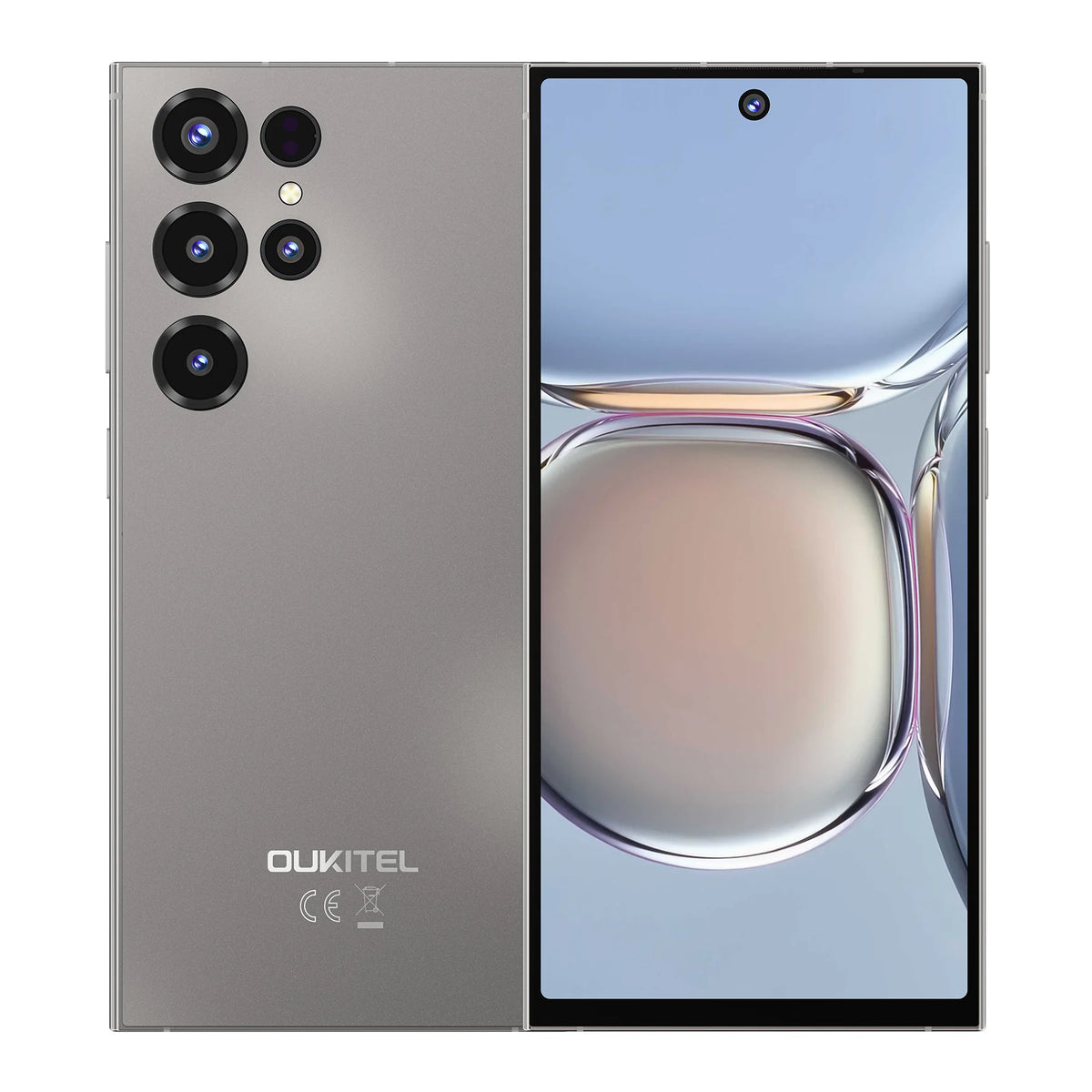 Smartphone OUKITEL C67, Pantalla de 6.73" y 120Hz, Hasta 24GB de RAM (6+18) + 256GB de ROM, Batería de 5000mAh, Cámara Principal de 64MP, Android 16, Ultra Delgado de 8.7mm