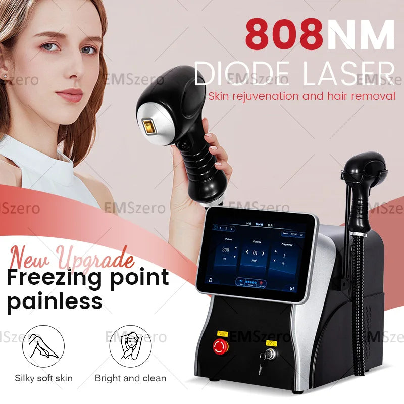 Máquina de Depilación Láser de Diodo Indolora de Alta Potencia 5000W, 3 Longitudes de Onda 755/808/1064nm, Equipo de Belleza para Salón de Cuerpo Completo