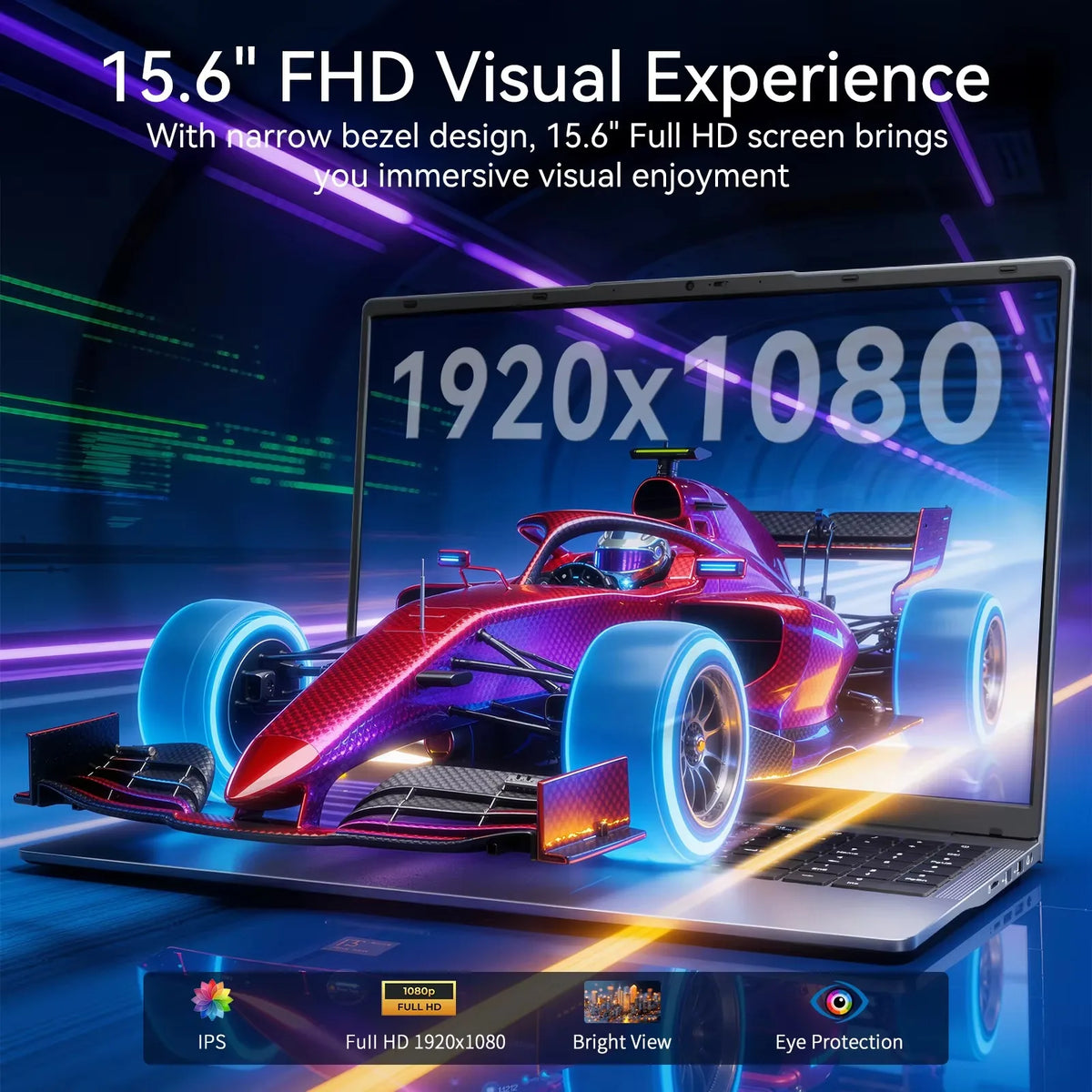 KAMRUI LX15PRO, portátil con procesador Intel Core 3 304, 12 GB de RAM, 256 GB de ROM, batería de 4800 mAh, 4,3 GHz, WIFI 6, Bluetooth 5.2, ordenador para juegos, diseño ergonómico para uso en la oficina y el hogar.