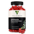 Gomitas de vinagre de manzana |     Probado en laboratorio en Alemania |     Suplementos para la salud |     Con vitamina B12 y ácido fólico |     Caramelos de goma con sabor a frutas |     Libre de modificaciones genética