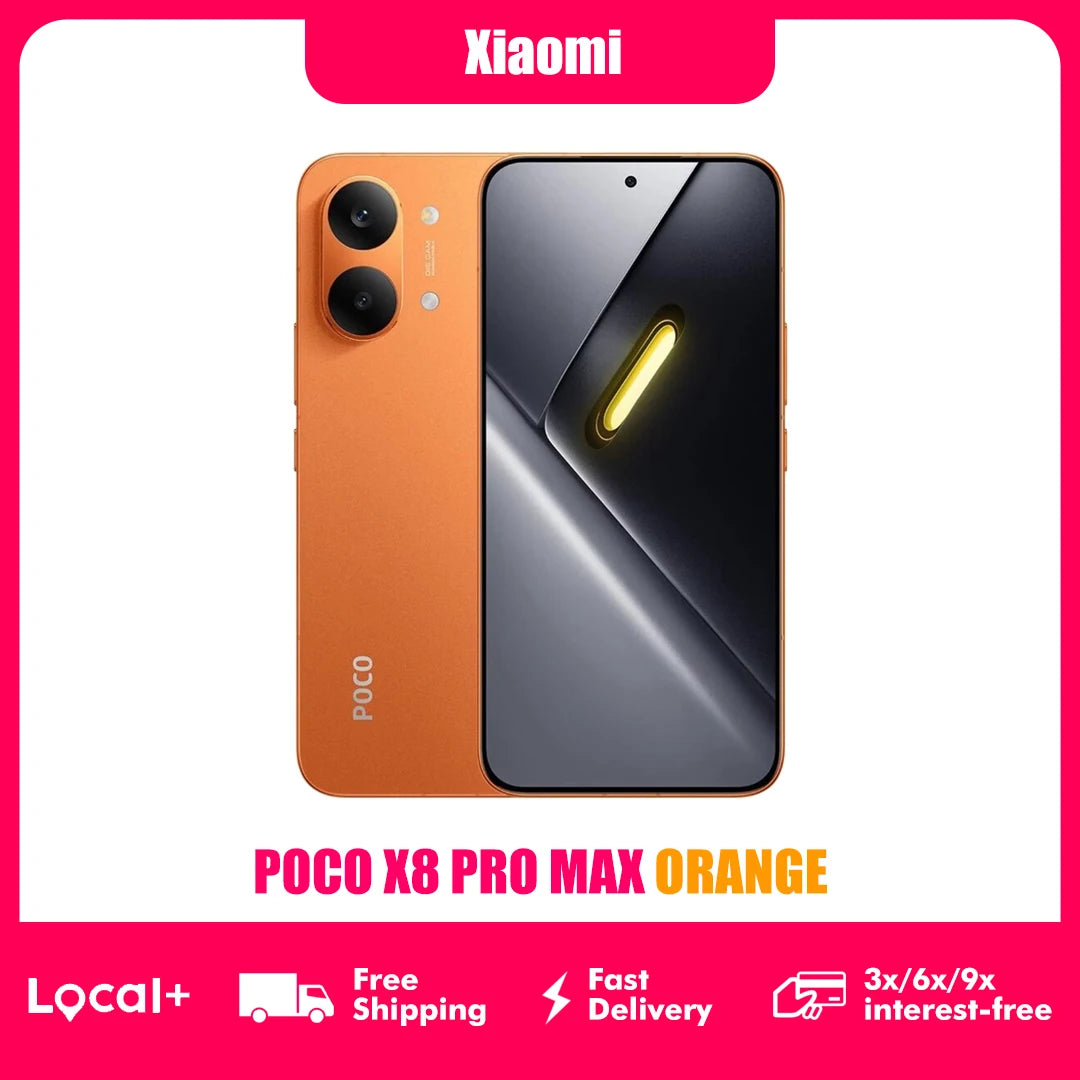 POCO X8 Pro MAX 5G Orange Color Special 12GB 256GB 512GB NFC Smartphone 8500mAh 50MP OIS Camera