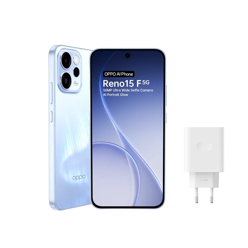 EU-spec smartphone OPPO Reno15 F 5G 8GB+256GB Blue,ColorOS 16.0 ,Snapdragon 6 Gen 1,6500mAh,80W ,6.57inches, 2372*1080 Pixels OnePlus