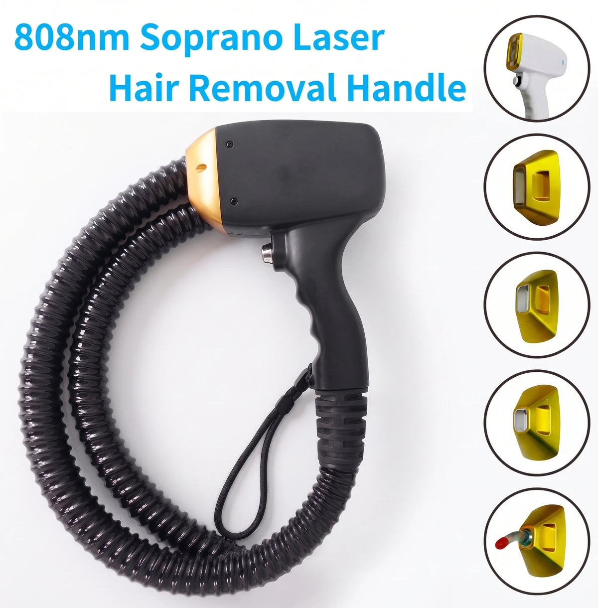 Máquina Profesional de Depilación Láser de Diodo de Titanio, Portátil, 808 830 755 940 1064, Dispositivo de 5 Ondas para Depilación Permanente