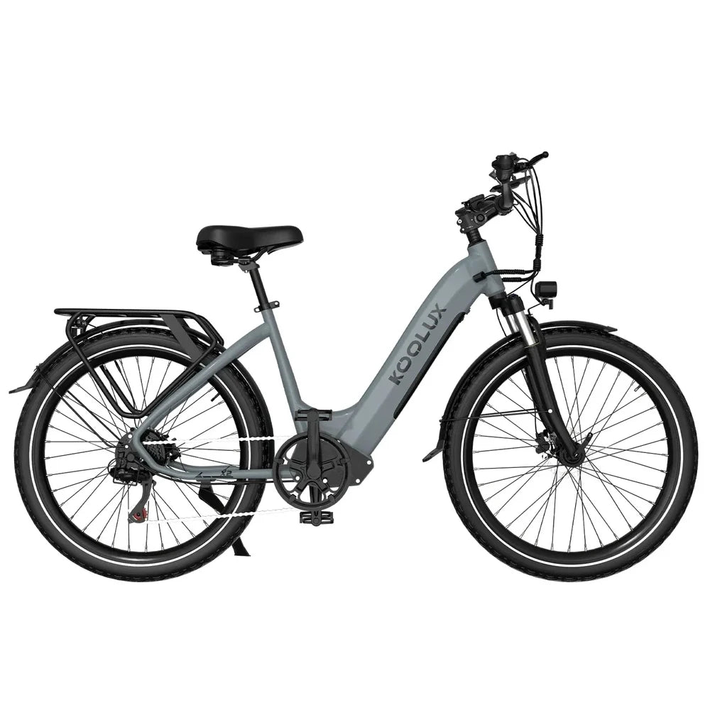 Bicicleta eléctrica KOOLUX X2 de 7 velocidades, 48v, 26 pulgadas, urbana, motor eléctrico, híbrida para adultos