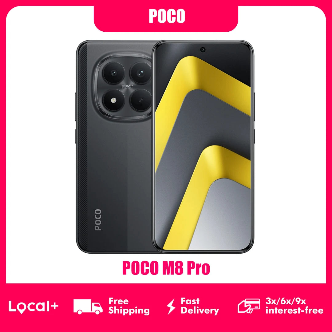 POCO M8 Pro 5G 8GB 256GB 12GB 512GB NFC 6500mAh Battery 50MP Camera Smartphone
