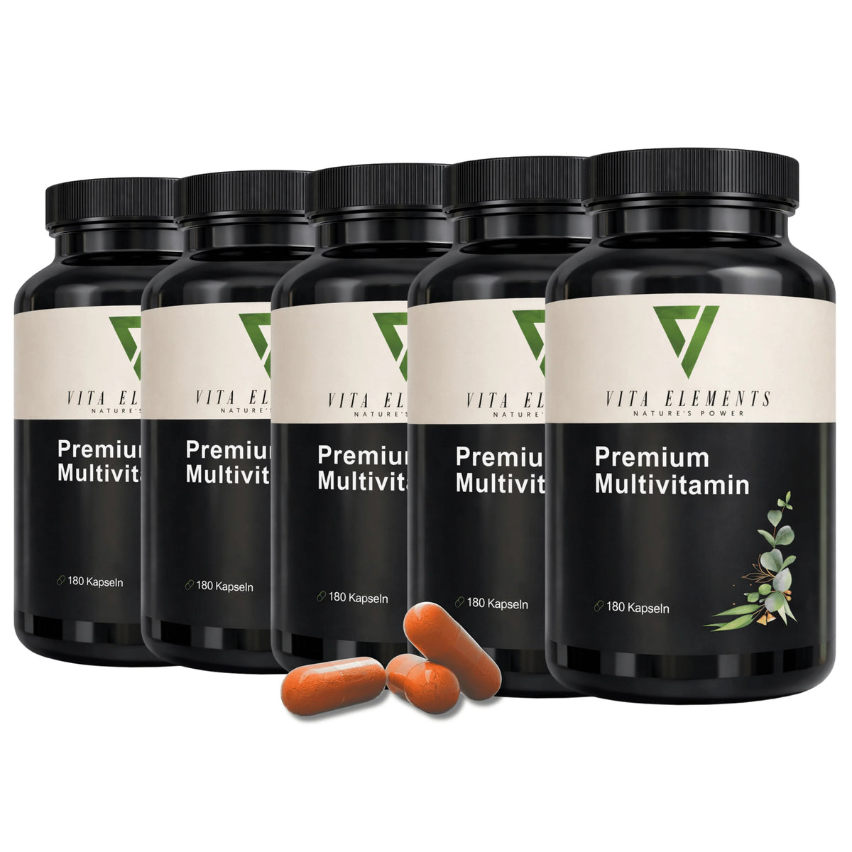 Cápsulas multivitamínicas de primera calidad |     Probado en laboratorio en Alemania |     Suplementos alimenticios |     Con vitaminas, zinc y selenio |     Con 15 nutrientes |     Libre de modificaciones genéticas |