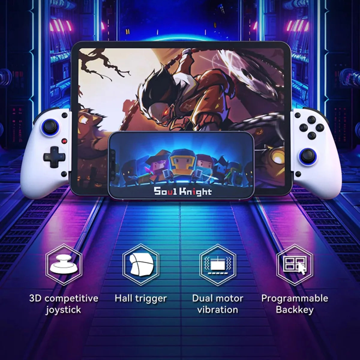 Controlador Gaming KLACK D11 Inalámbrico Bluetooth Extensible para Switch Android iPhone iPad PC PS3 PS4 Xbox