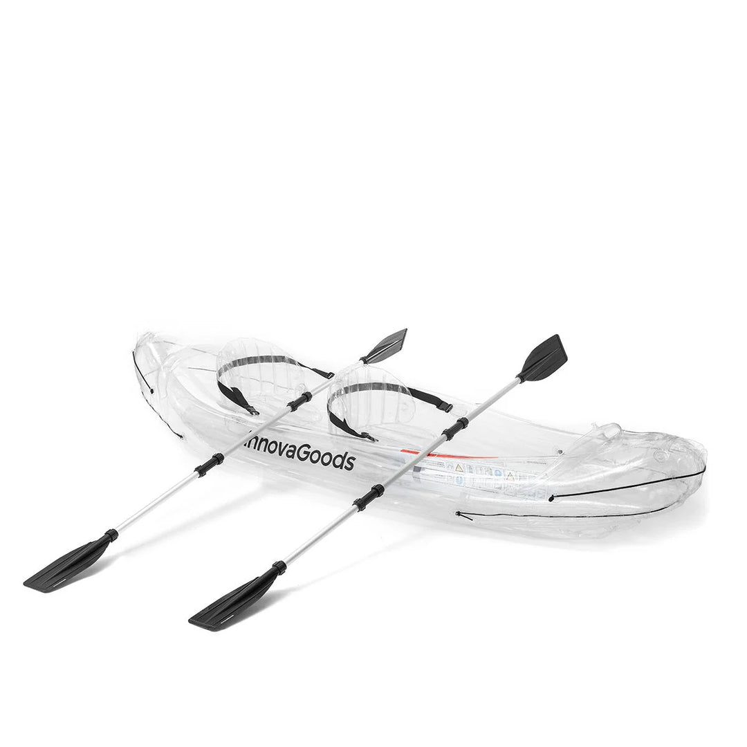 Kayak Inflable Transparente con Accesorios 312 cm 2 plazas ﻿