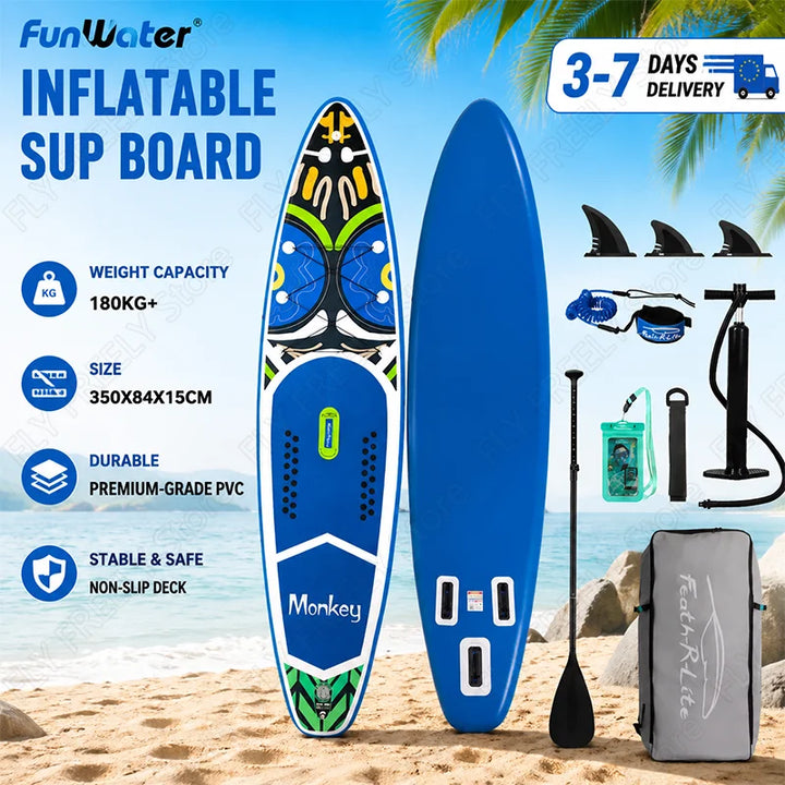 Tabla de Paddle Surf Inflable FunWater, Tabla de Surf SUP de 11&