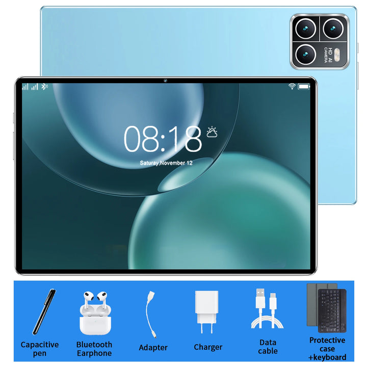 Tableta Android 2026 con pantalla de 10,36 pulgadas, versión global, procesador de 14 núcleos, Android 13.0, batería de 20000 mAh, 16 GB + 1 TB de memoria, WiFi estable, cámaras de 16 MP y 32 MP para estudiar y para el us