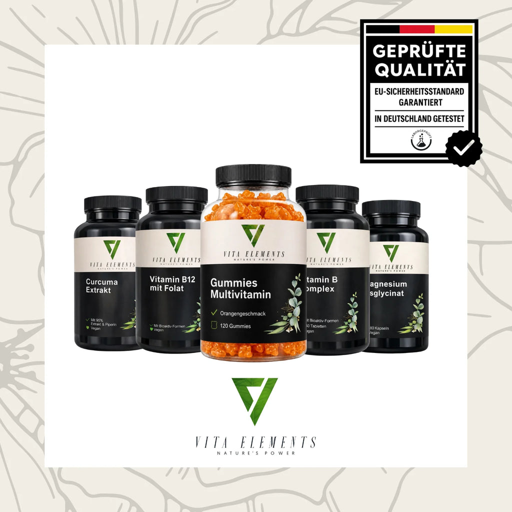Gomitas multivitamínicas |     Probado en laboratorio en Alemania |     Suplementos para la salud |     Sistema Inmunológico |     Con 12 vitaminas y minerales |     Sin Adiciones Innecesarias |     Sin azúcar |     120 go