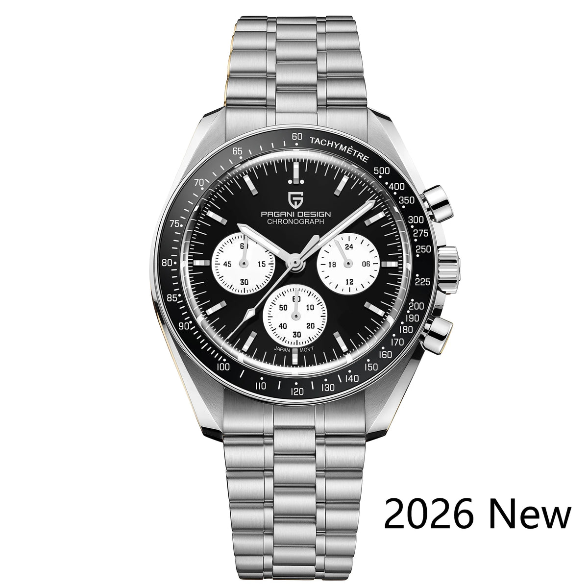 2026 New PAGANI DESIGN Planetary Series Saturn Light Tan Luxury Quartz Watch Men Speed Sport Chronograph AR Sapphire crystal Wristwatch Men  Locally Shipped in the EU