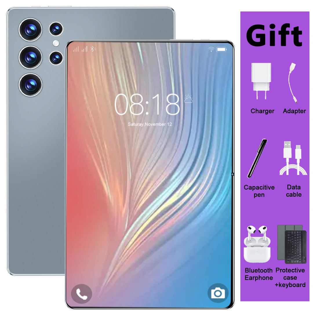Tablet PC de 10.36 Pulgadas con 5G, Android 13, Procesador de 14 Núcleos, Cámaras Dobles, Doble SIM, 20000 mAh, 16 GB de RAM + 1 TB de ROM, Google Play, Bluetooth, Wifi