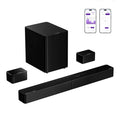 Barra de sonido ULTIMEA 7.1 con tecnología Dolby Atmos, sistema de sonido envolvente inalámbrico, subwoofer inalámbrico de 6,5 pulgadas y altavoces traseros para sonido envolvente.