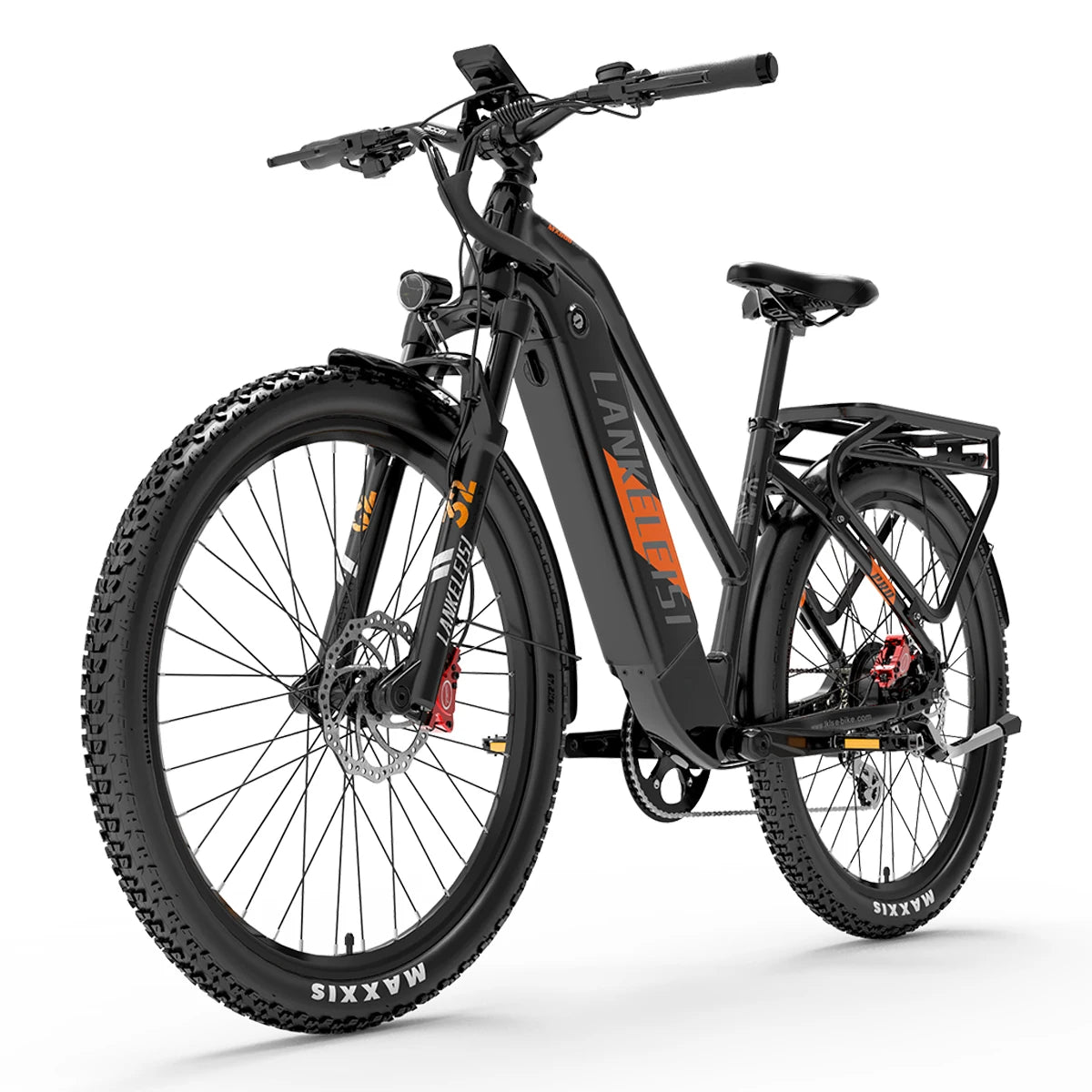 Bicicleta eléctrica de trekking Lankeleisi MX600PRO 500W 48V 20AH 27.5" Bicicleta eléctrica urbana de 20Ah
