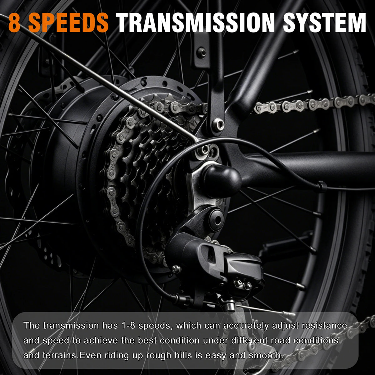 [ Duty Free ] Electric Mountain Bike EU Direct Compliant E-Bike Speed 25 km/h 250W 80N.m High Torque Hub Motor 36V 15Ah Lithium-ion Battery 120km Range 8-Speeds Hydraulic Disc Brakes New Version Electric Bicycle