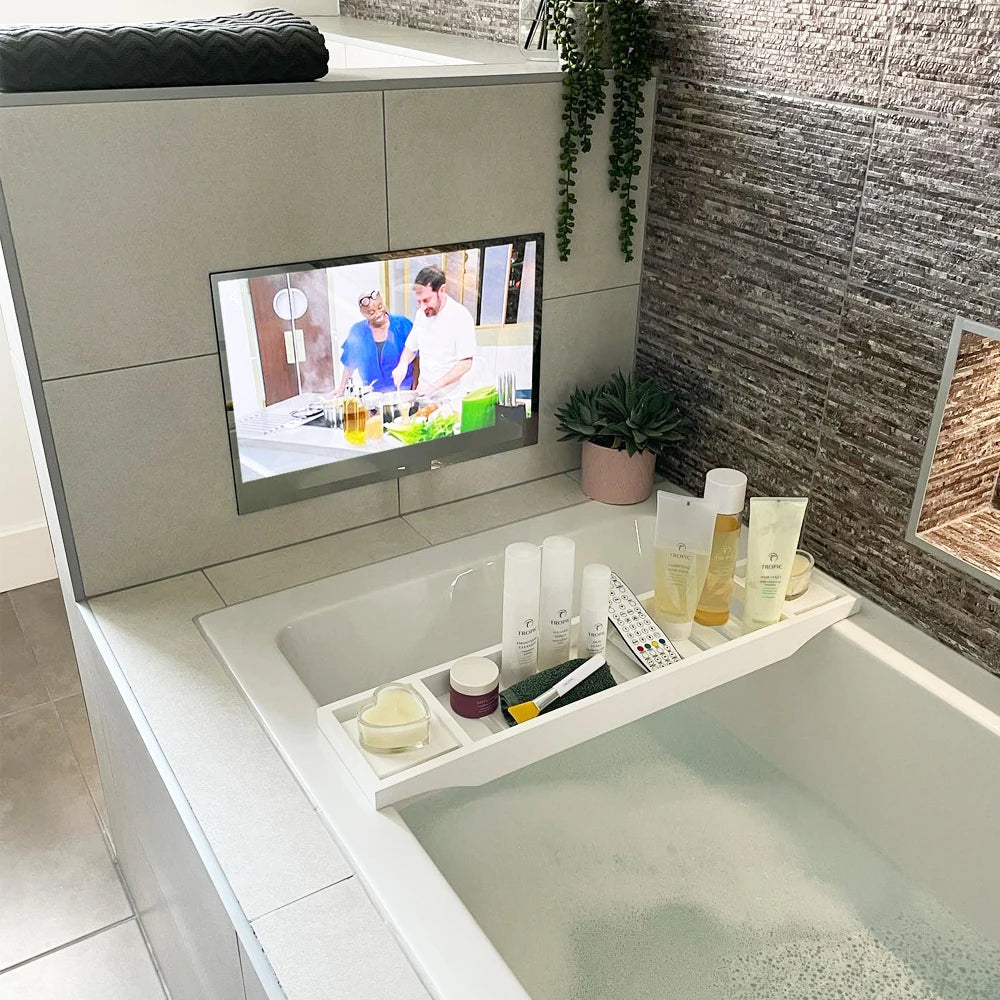 Televisor inteligente Souria de 22 pulgadas con pantalla táctil Android, espejo LED para baño, SPA, FHD, sintonizador DTV DVB para cocina