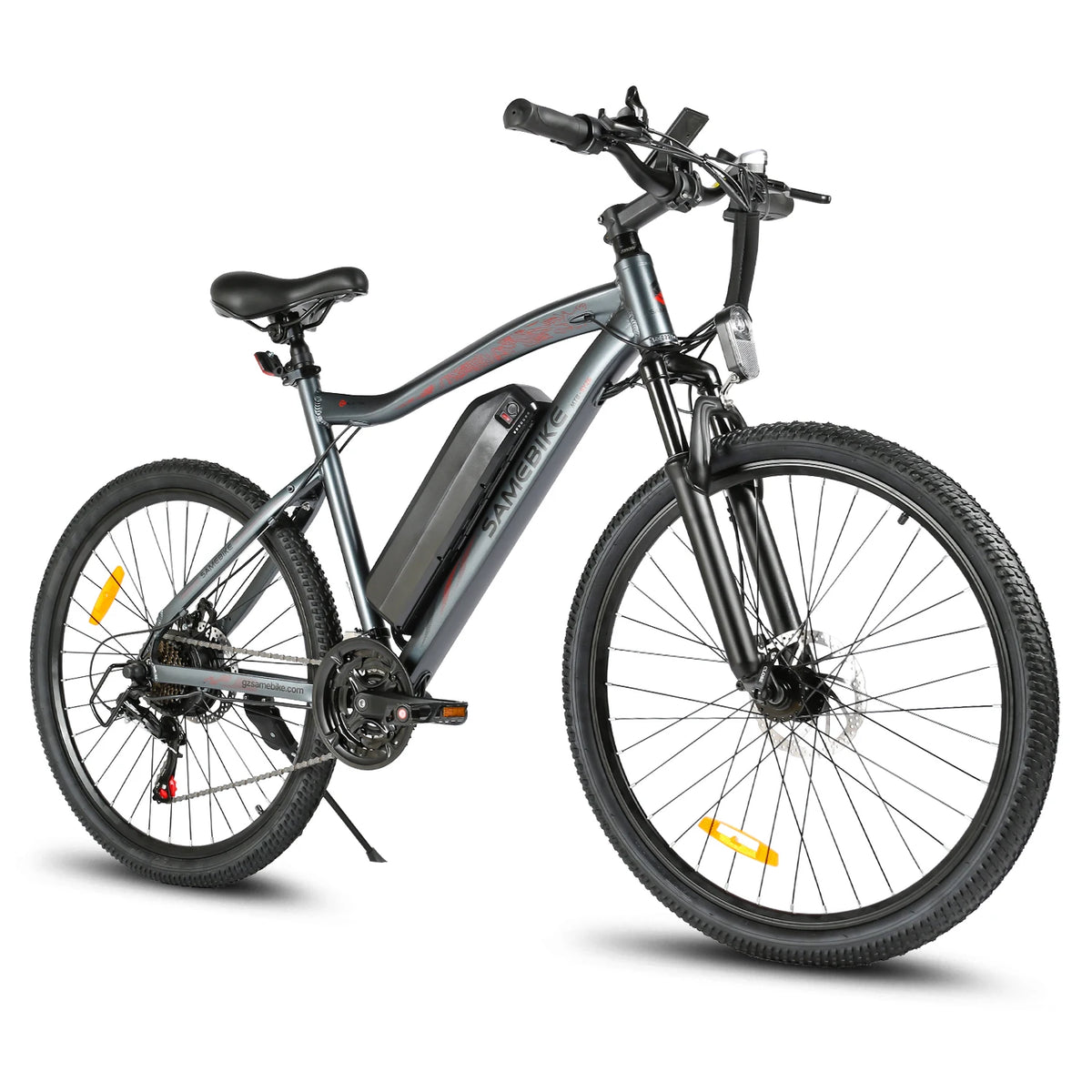 SAMEBIKE SY26-II Upgraded Model with Aluminum Frame Electric Bicycle, Equipped with a 480Wh Large-Capacity 13Ah Detachable Lithium Battery, 36V 250W Brushless Hub Motor, Front Shock Absorption + Front and Rear Dual Disc Brake