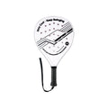 Raqueta de Pádel con Superficie de Fibra de Carbono y Núcleo de Espuma EVA Memory Flex, Raquetas de Tenis de Pádel Ligeras