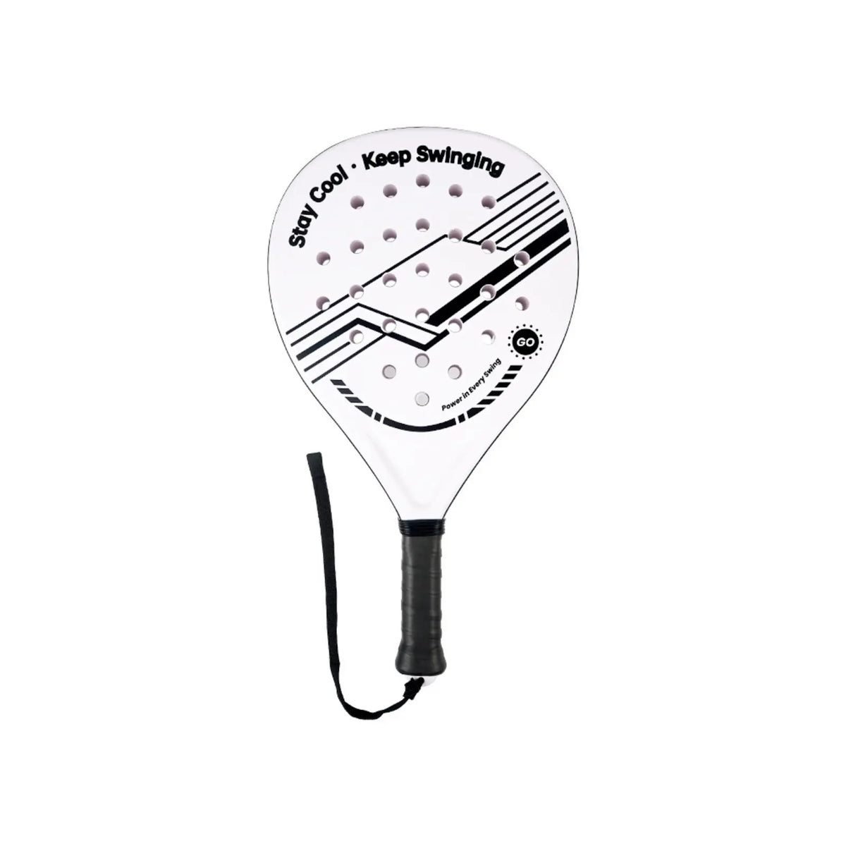 Raqueta de Pádel con Superficie de Fibra de Carbono y Núcleo de Espuma EVA Memory Flex, Raquetas de Tenis de Pádel Ligeras