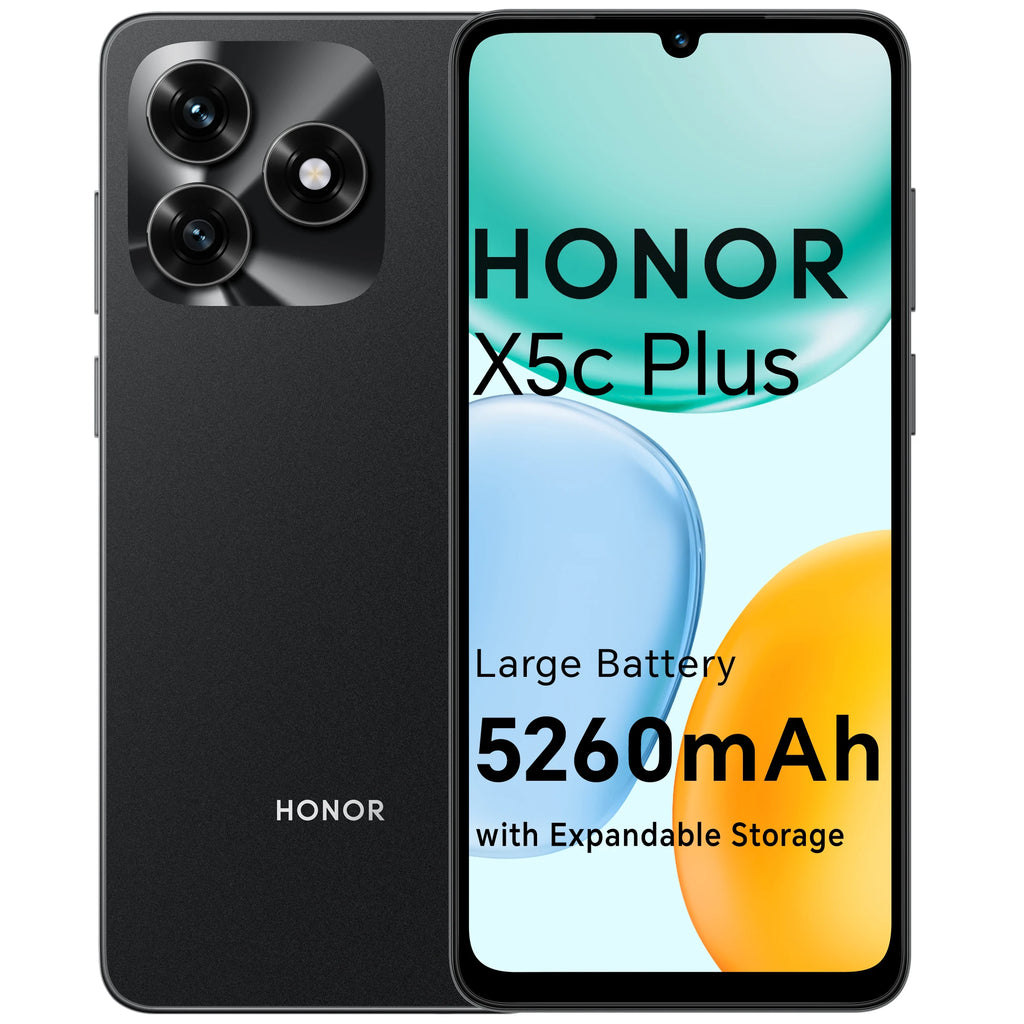 HONOR X5c Plus, Smartphone 4G, Dual SIM, Pantalla brillante y dinámica de 6.74" a 90Hz, Batería de larga duración de 5260mAh, Cámara ultra nítida de 50MP, Android 15