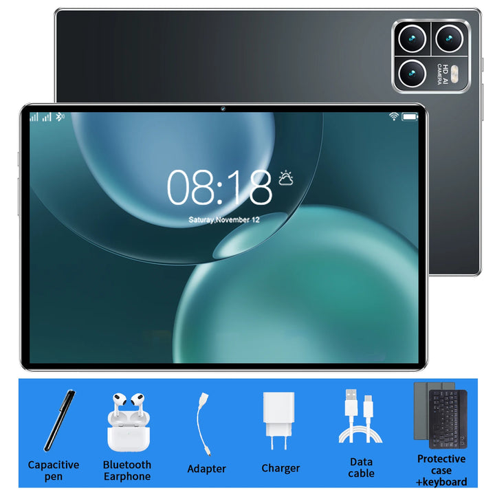 Tableta Android 2026 con pantalla de 10,36 pulgadas, versión global, procesador de 14 núcleos, Android 13.0, batería de 20000 mAh, 16 GB + 1 TB de memoria, WiFi estable, cámaras de 16 MP y 32 MP para estudiar y para el us
