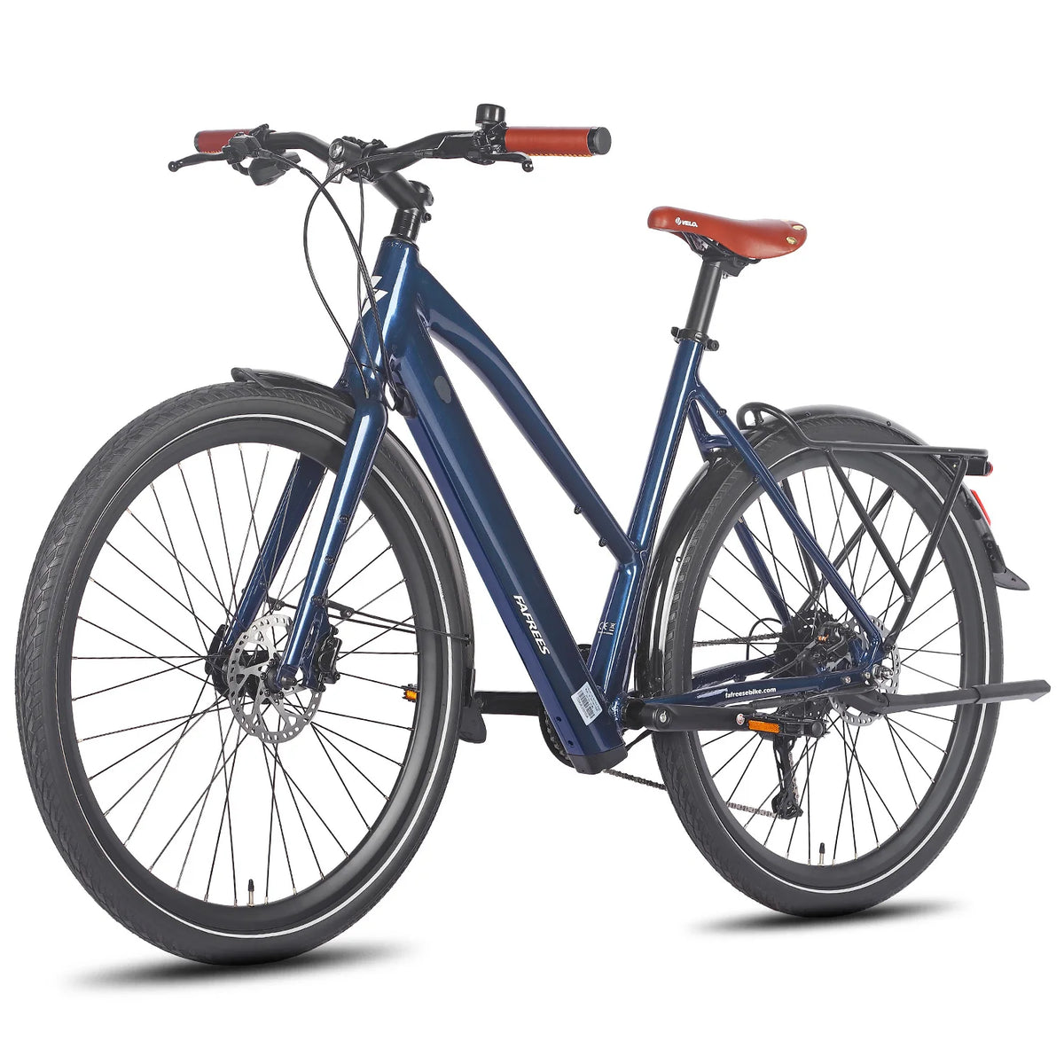 Bicicleta eléctrica FAFREES F700W para adultos, ebike de 28" con hasta 100 km de autonomía, bicicleta eléctrica urbana con batería de 38V 10Ah, 9 velocidades, frenos de disco hidráulicos, pantalla LCD