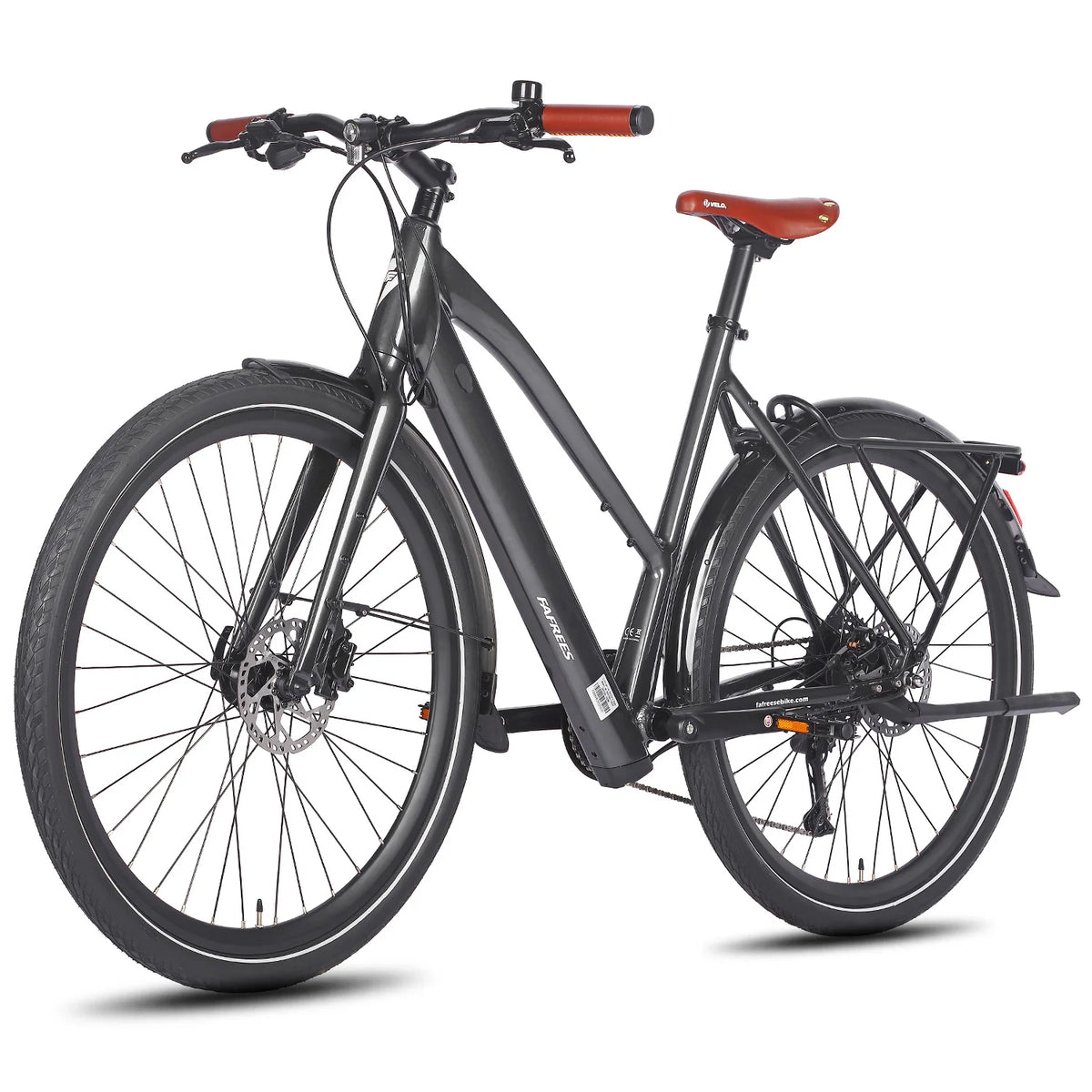 Bicicleta eléctrica FAFREES F700W para adultos, ebike de 28" con hasta 100 km de autonomía, bicicleta eléctrica urbana con batería de 38V 10Ah, 9 velocidades, frenos de disco hidráulicos, pantalla LCD